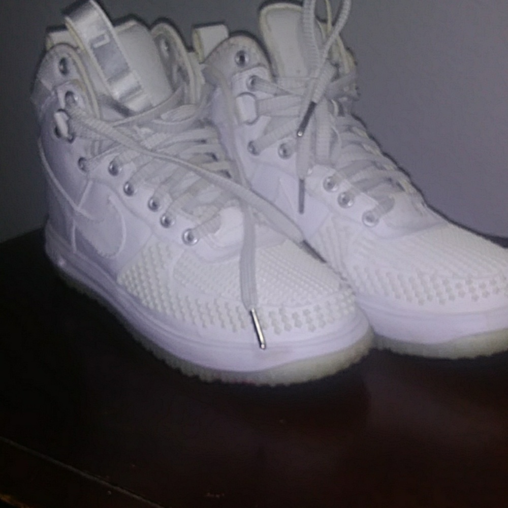 Nike duckboot lunar force air force high top whit